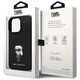Karl Lagerfeld case for iPhone 13 Pro 6,1&quot; KLHCP13LSMHKNPK black HC Silicone Ikonik Metal Pin 3666339165932