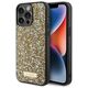 Guess case for iPhone 15 Pro 6,1&quot; GUHCP15LPFGSBSD yellow HC Rhinestone Metal Logo 3666339153540
