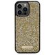 Guess case for iPhone 15 Pro 6,1&quot; GUHCP15LPFGSBSD yellow HC Rhinestone Metal Logo 3666339153540