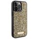 Guess case for iPhone 15 Pro 6,1&quot; GUHCP15LPFGSBSD yellow HC Rhinestone Metal Logo 3666339153540