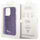 Guess case for iPhone 15 Pro 6,1&quot; GUHCP15LPSFDGSU purple HC Sequin Script Metal 3666339176242