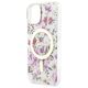 Guess case for iPhone 14 6,1&quot; GUHMP14SHCFWST transparent hardcase Magsafe IML Flower 3666339115630