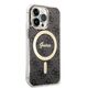 Guess set case + charger for iPhone 13 Pro 6,1&quot; GUBPP13LH4EACSK black hard case 4G Print MagSafe 3666339102791