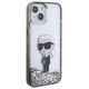 Karl Lagerfeld case for iPhone 15 6,1&quot; KLHCP15SLKKNSK transparentna hardcase Liquid Glitter Ikonik 3666339164072