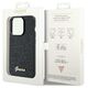 Guess case for  iPhone 13 Pro 6,1&quot; GUHCP13LPMSDGSK HC PU DISCO SCRIPT METAL BLACK 3666339173371