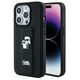 Karl Lagerfeld case for iPhone 14 Pro Max 6,7&quot; KLHCP14XGSAKCPK HC GRIPSTAND SAFFIANO KC PINS BLACK 3666339206864