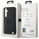 BMW case for Samsung Galaxy S24 black Signature Leather Half Textured & Circle MagSafe 3666339242596