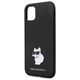 Karl Lagerfeld case for iPhone 11 KLHCN61SMHCNPK black HC Silicone C Metal Pin 3666339166274