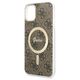 Guess set case + charger for iPhone 11 6,1&quot; GUBPN61H4EACSW brown hard case 4G Print MagSafe 3666339103385