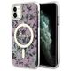 Guess case for iPhone 11 / Xr 6.1&quot; GUHMN61HCFWSP pink hardcase Flower MagSafe 3666339126711
