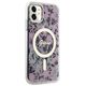 Guess case for iPhone 11 / Xr 6.1&quot; GUHMN61HCFWSP pink hardcase Flower MagSafe 3666339126711