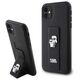 Karl Lagerfeld case for iPhone 11 KLHCN61GSAKCPK HC GRIPSTAND SAFFIANO KC PINS BLACK 3666339206772