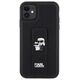 Karl Lagerfeld case for iPhone 11 KLHCN61GSAKCPK HC GRIPSTAND SAFFIANO KC PINS BLACK 3666339206772