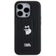 Karl Lagerfeld case for iPhone 14 Pro Max 6,7&quot; KLHCP14XGSACHPK HC GRIPSTAND SAFFIANO CHOUPETTE PINS BLACK 3666339207427