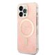Guess set case + charger for iPhone 13 Pro 6,1&quot; GUBPP13LH4EACSP pink hard case 4G Print MagSafe 3666339103026