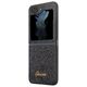 Guess case for Samsung Z Flip5 GUHCZF5HGGSHK black PU/TPU Glitter Script 3666339173951