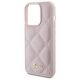 Guess case for iPhone 15 Pro Max 6,7&quot; GUHCP15XPSQSQSP pink HC PU Quilted Metal Logo 3666339149772
