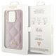 Guess case for iPhone 15 Pro Max 6,7&quot; GUHCP15XPSQSQSP pink HC PU Quilted Metal Logo 3666339149772