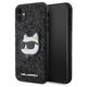 Karl Lagerfeld case for iPhone 11 / XR KLHCN61G2CPK black hardcase Glitter Choupette Patch 3666339170028