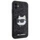 Karl Lagerfeld case for iPhone 11 / XR KLHCN61G2CPK black hardcase Glitter Choupette Patch 3666339170028