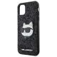 Karl Lagerfeld case for iPhone 11 / XR KLHCN61G2CPK black hardcase Glitter Choupette Patch 3666339170028