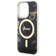 Guess case for iPhone 14 Pro Max 6,7&quot; GUHMP14XHTMRSK black hard case Golden Marble MagSafe 3666339115784