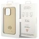 Guess case for iPhone 15 Pro 6,1&quot; GUHCP15LPS4DGPD gold HC PU 4G Metal Logo Strass 3666339151027