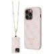 Guess case for iPhone 15 Pro 6.1&quot; GUHCP15LP4TDSCPP pink hardcase Crossbody 4G Metal Logo 3666339147242