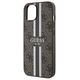 Guess case for  iPhone 15 6,1&quot; GUHMP15SP4RPSW HC MAGSAFE 4G PRINTED STRIPES BROWN 3666339203443