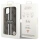 Guess case for  iPhone 15 6,1&quot; GUHMP15SP4RPSW HC MAGSAFE 4G PRINTED STRIPES BROWN 3666339203443