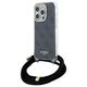 Guess case for  iPhone 15 Pro Max 6,7&quot; GUHCP15SHC4SEK HC CROSSBODY CORD 4G PRINT BLACK 3666339147952