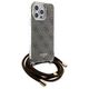 Guess case for  iPhone 15 Pro Max 6,7&quot; GUHCP15XHC4SEW HC CROSSBODY CORD 4G PRINT BROWN 3666339148096