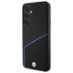 BMW case for Samsung Galaxy S24 black Signature Leather Textured & Line MagSafe 3666339241636