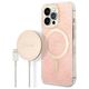 Guess set case + charger for iPhone 13 Pro 6,1&quot; GUBPP13LH4EACSP pink hard case 4G Print MagSafe 3666339103026