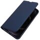 Case IPHONE 13 PRO MAX with a flip Dux Ducis Skin Leather navy blue 6934913047019