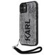 Original Case IPHONE 11 Karl Lagerfeld Hardcase Sequins Cord (KLHCN61PSQRKS) silver 3666339128029