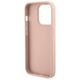 Original Case APPLE IPHONE 15 PRO MAX Guess Hardcase Croco Triangle Metal Logo (GUHCP15XPCRTHCP) pink 3666339152291