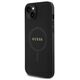 Original Case APPLE IPHONE 15 PLUS Guess Hardcase Saffiano MagSafe (GUHMP15MPSAHMCK) black 3666339155773