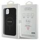 Original Case APPLE IPHONE 15 PLUS Guess Hardcase Saffiano MagSafe (GUHMP15MPSAHMCK) black 3666339155773
