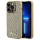 Original Case IPHONE 14 PRO Guess Hardcase Disco Metal Script (GUHCP14LPMSDGSD) gold 3666339173555