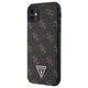 Original Case IPHONE 11 Guess Hardcase 4G Triangle Metal Logo (GUHCN61PG4GPK) black 3666339225667