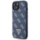 Original Case IPHONE 14 PLUS / 15 PLUS Guess Hardcase 4G Triangle Metal Logo (GUHCP15MPG4GPB) blue 3666339225919