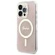 Original Case APPLE IPHONE 15 PRO Guess Hardcase IML 4G MagSafe (GUHMP15LH4STP) pink 3666339194680