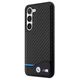 Original Case SAMSUNG GALAXY S23+ BMW Leather Carbon (BMHCS23M22NBCK) black 3666339114589