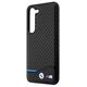 Original Case SAMSUNG GALAXY S23+ BMW Leather Carbon (BMHCS23M22NBCK) black 3666339114589