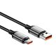 Rocoren Fast Charging cable Rocoren USB-A to USB-C Retro Series 1m 100W (grey) 061786  RCPBAT1-RT0G έως και 12 άτοκες δόσεις 6975266730319