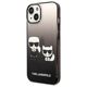 Karl Lagerfeld case for iPhone 14 Plus 6,7&quot; KLHCP14MTGKCK black HC PC/TPU K&Choupette Centered Grad 3666339086411