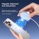 Duzzona Incarcator Wireless Magnetic pentru iPhone -  Duzzona (W18) - White 6934913008621 έως 12 άτοκες Δόσεις