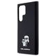 Original Case SAMSUNG GALAXY S24 ULTRA Karl Lagerfeld Hardcase Silicone Karl&Choupette Metal Pin (KLHCS24LSMHKCNPK) black 3666339259167