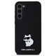 Original Case SAMSUNG GALAXY S24+ Karl Lagerfeld Silicone Choupette Metal Pin (KLHCS24MSMHCNPK) black 3666339259181